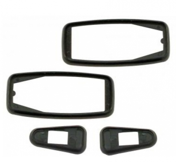 Türgriffunterlage 4er Set VW Karmann Ghia an Karosse / Tür Griff Unterlage Dichtung Innenausstattung 8.67 1974